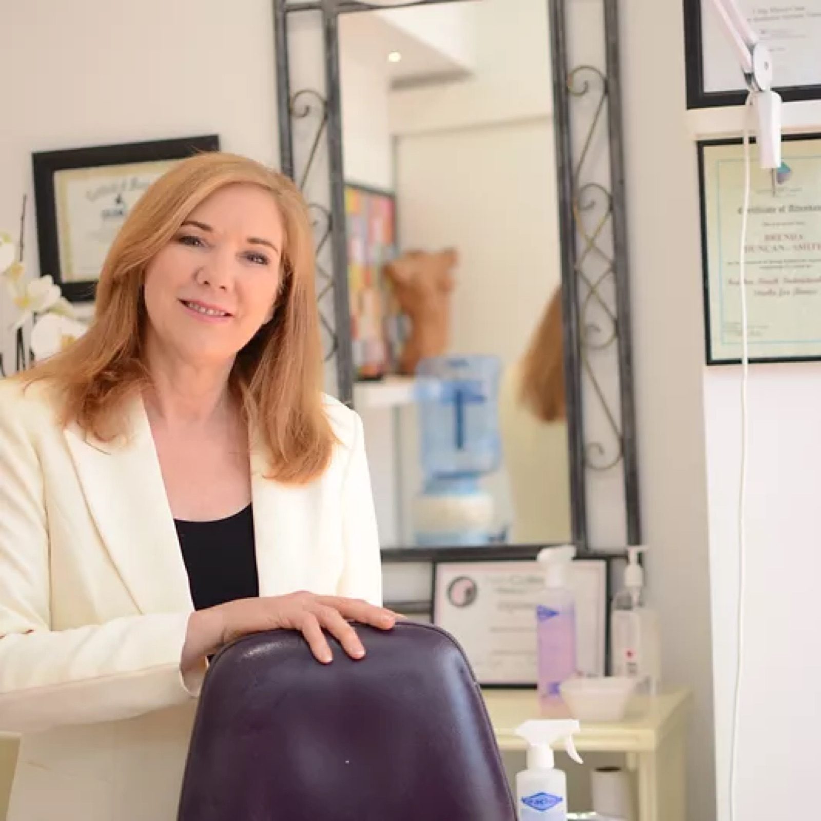 Brenda Duncan-Smith in the Dynamic Skin Services clinic in Crawley